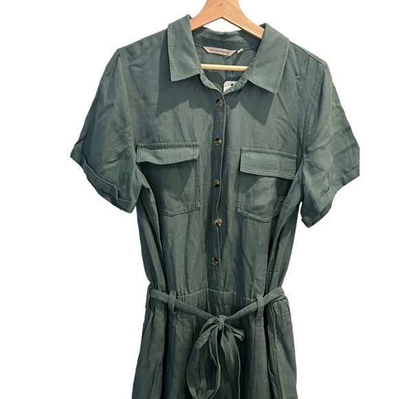 SOFT SURROUNDINGS Getaway Jumpsuit Mallard Green NEW - Picture 5 of 8